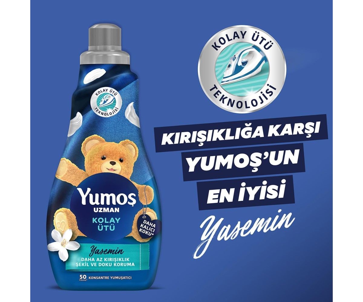 Yumoş Uzman Konsantre Çamaşır Yumuşatıcısı Kırışıklık Karşıtı 1200 ml