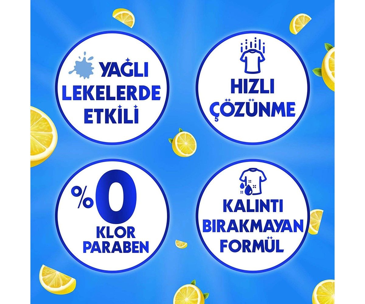Rinso Toz Çamaşır Deterjanı Limon ve Karbonat Renkliler ve Beyazlar İçin 8 kg