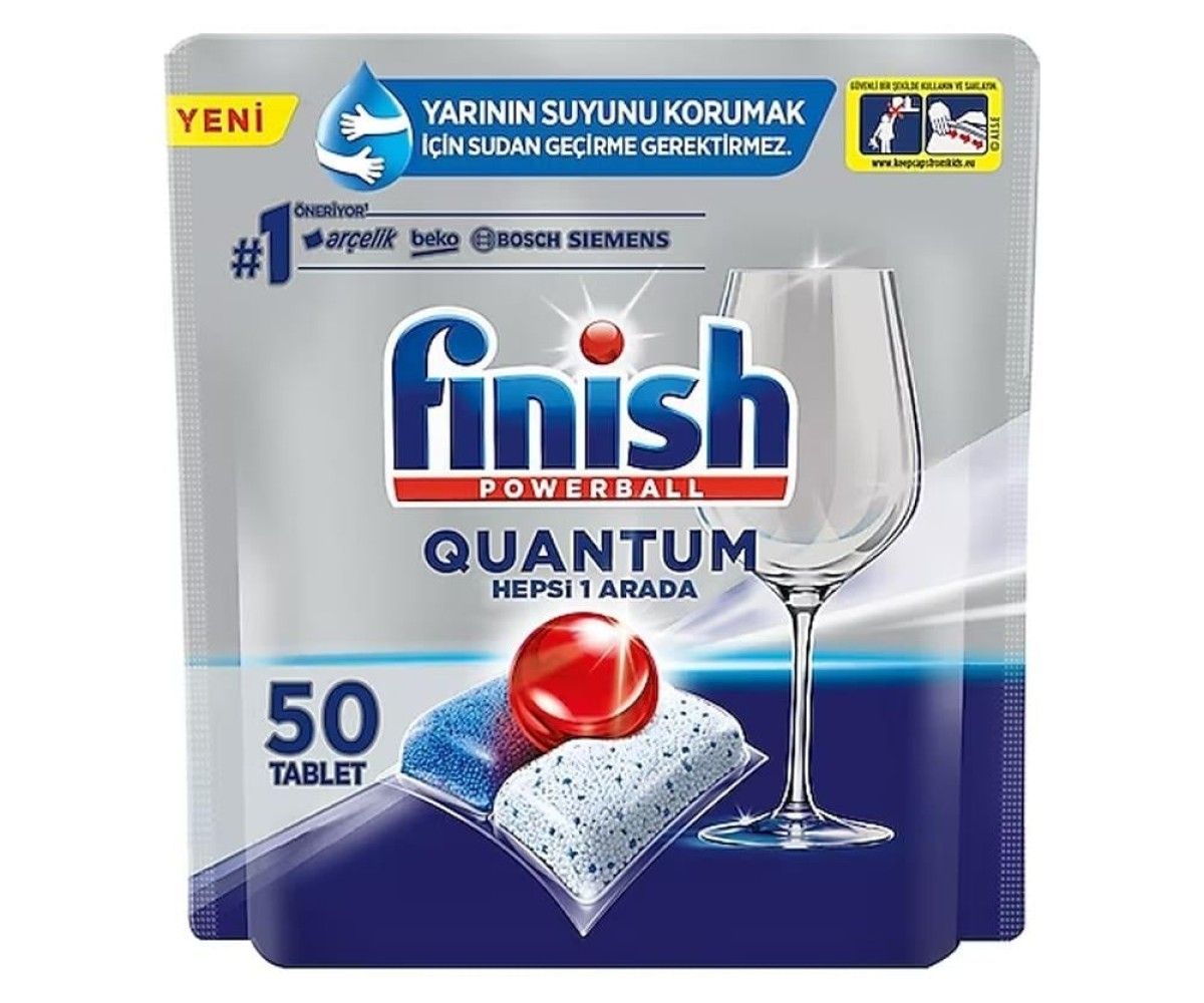 Finish Quantum Bulaşık Makinesi Deterjanı Tableti 50 Kapsül