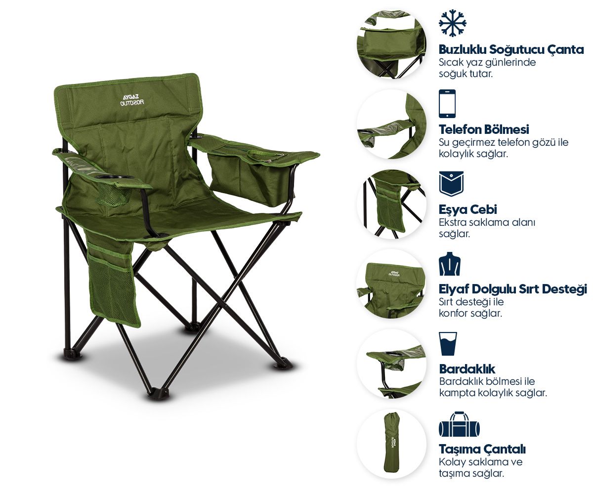 Aygaz Kamp Sandalyesi Cool Ice - FC-96806 SG-42