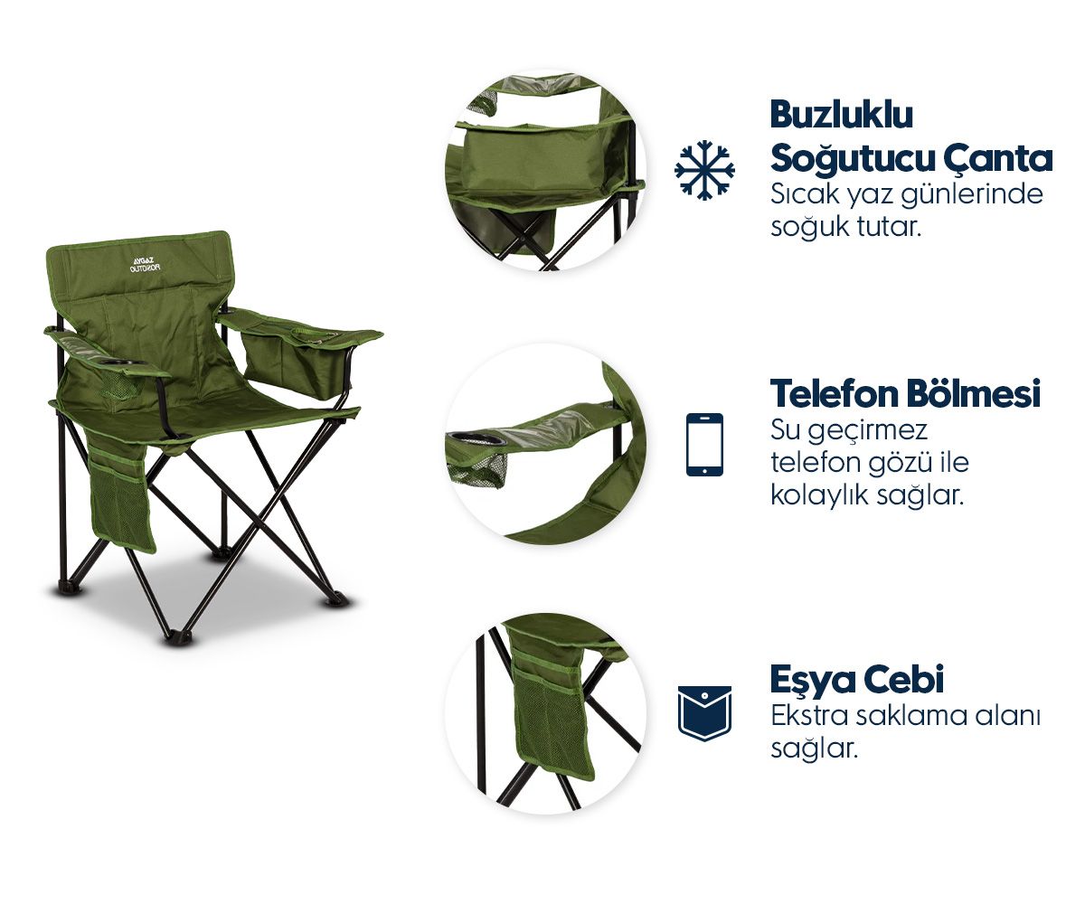 Aygaz Kamp Sandalyesi Cool Ice - FC-96806 SG-42