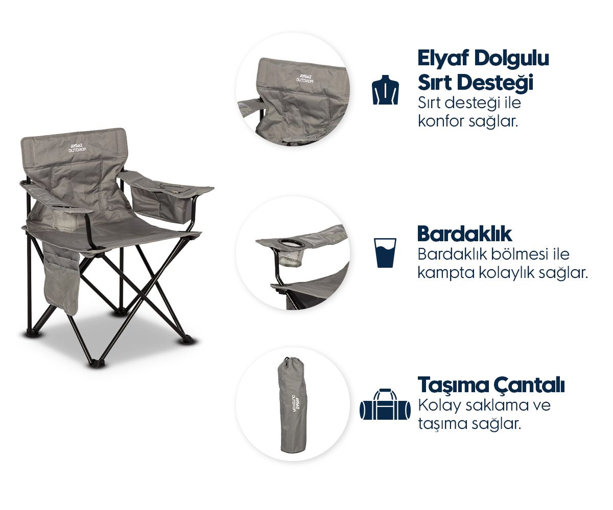 Aygaz Kamp Sandalyesi Cool Ice - FC-96806 17-00