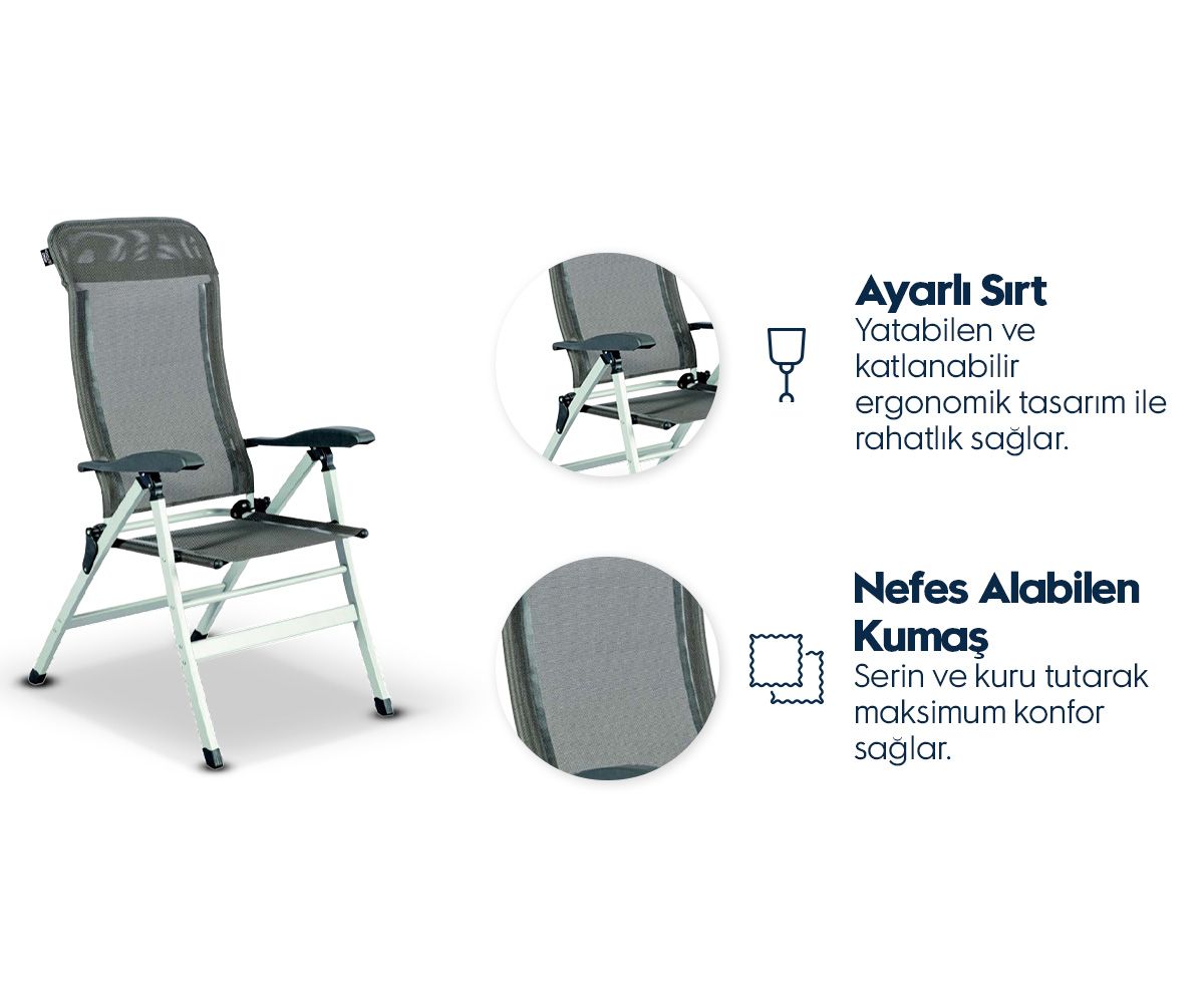 Aygaz Yatarlı Kamp Sandalyesi