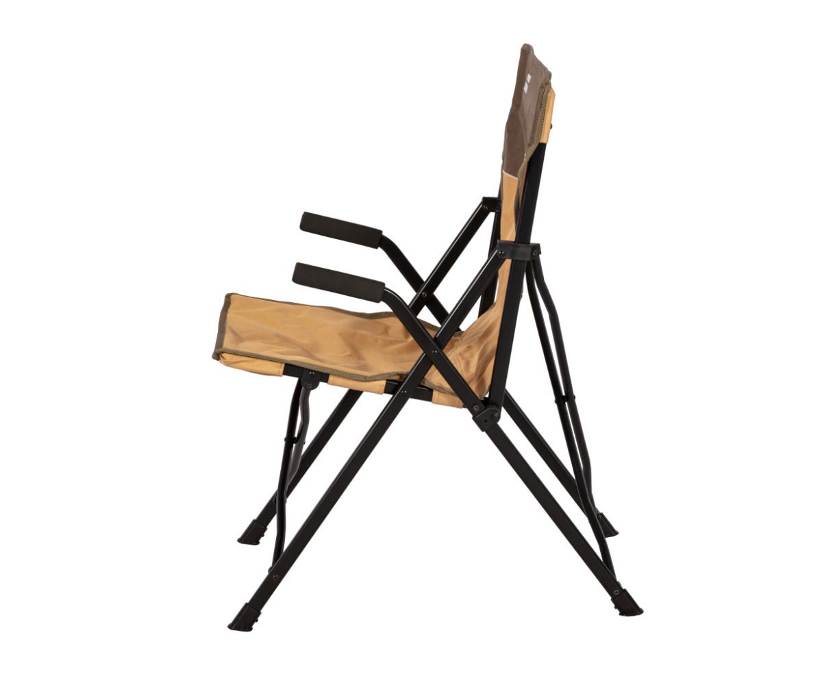 ÇELİK KATLANIR KAMP SANDALYESİ – 120 kg Kapasiteli, Su Geçirmez ve Kolay Temizlenir – Plastik Kolçaklar