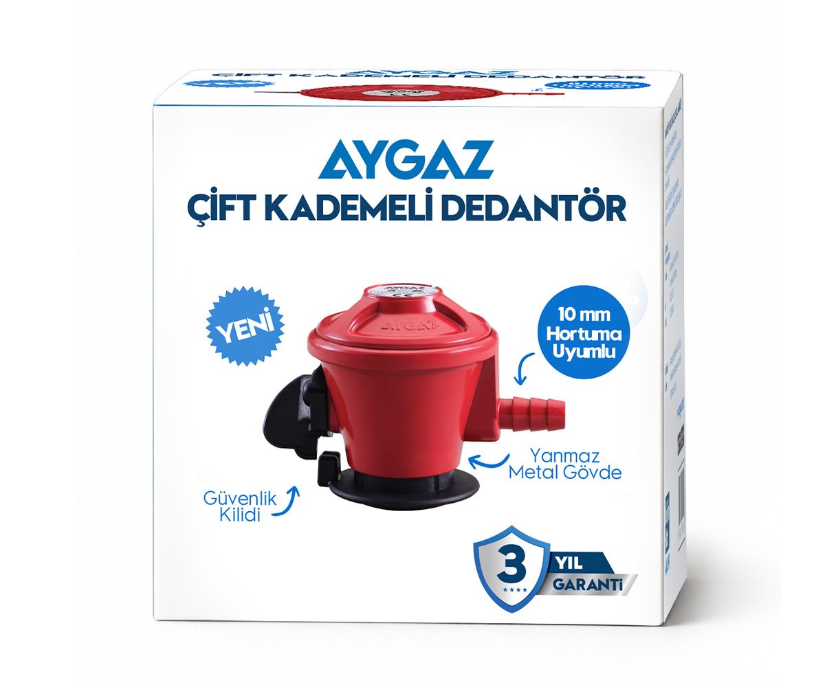 Aygaz Çift Kademeli Dedantör 1.5 kg/sa - 10 mm