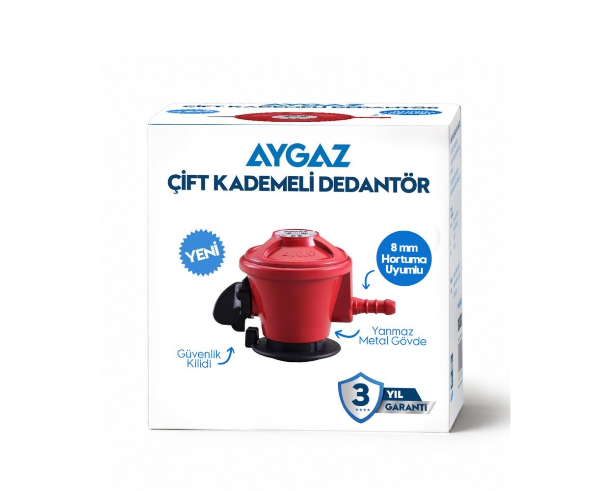 Aygaz Çift Kademeli Dedantör 1.5 kg/sa - 8 mm