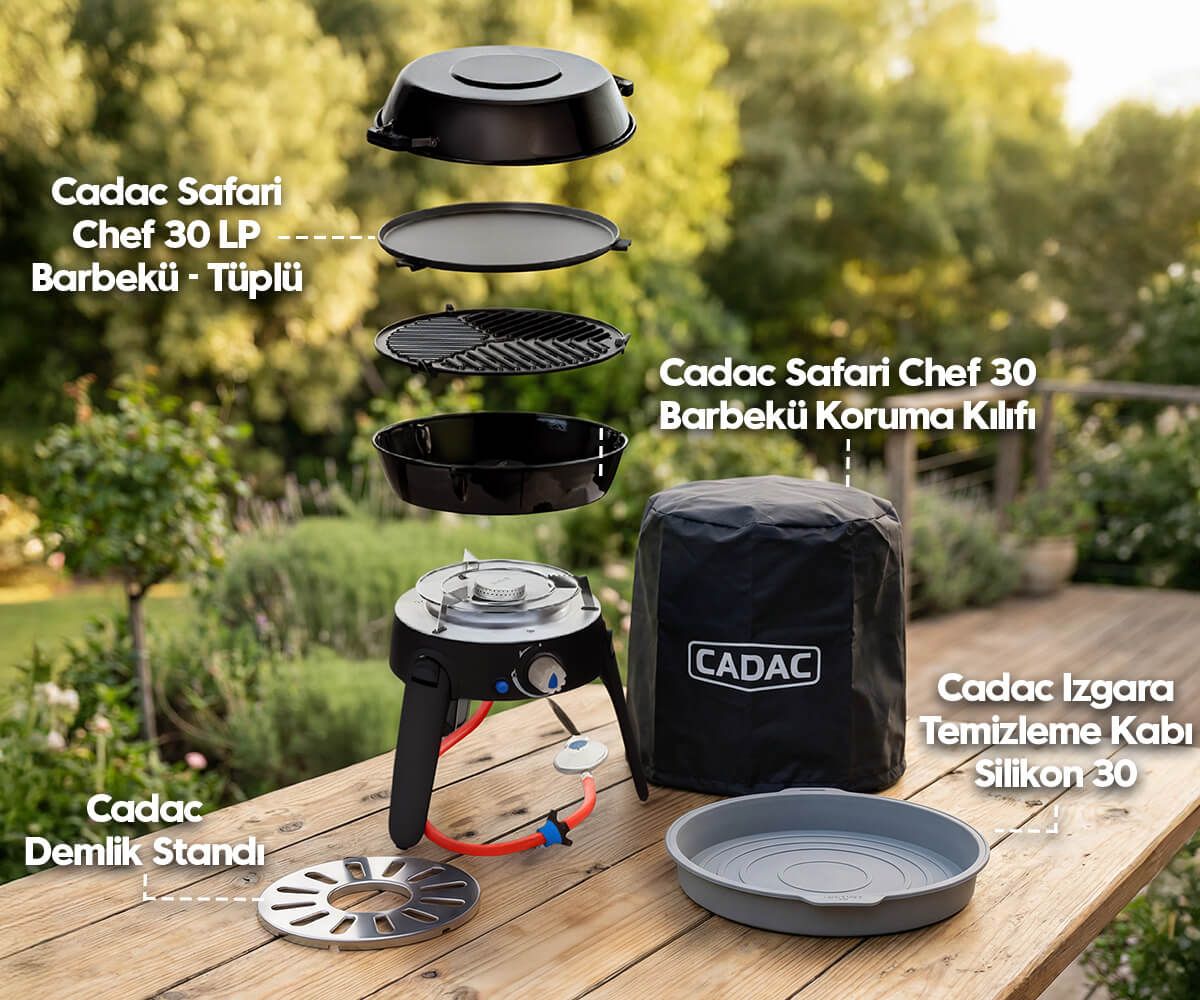 Cadac Safari Chef Tüplü Barbekü Seti |