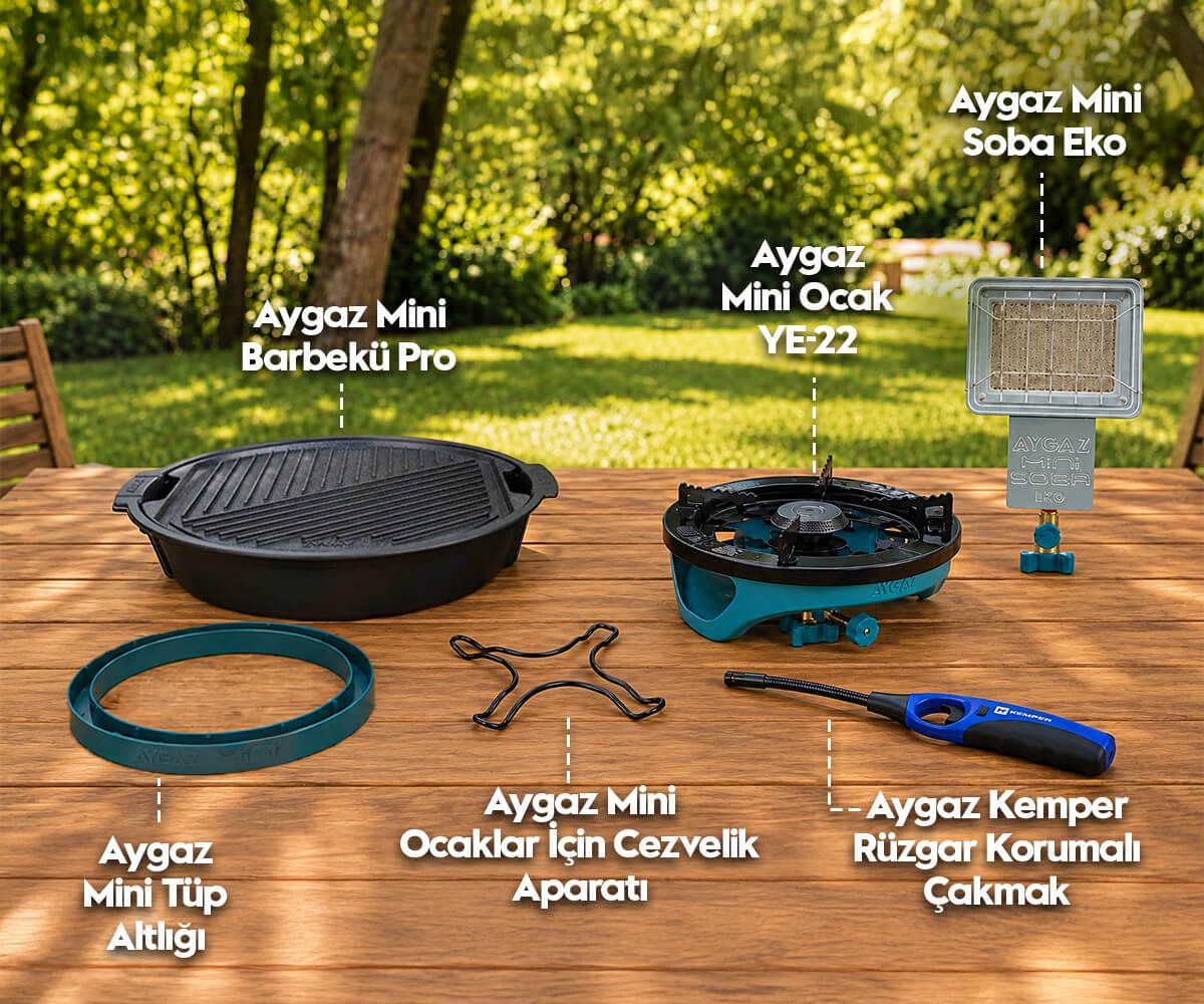 Aygaz Mini Barbekü Pro Full Seti